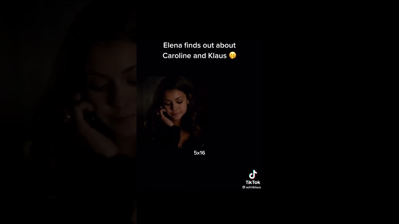 Elena finds out about Caroline and Klaus