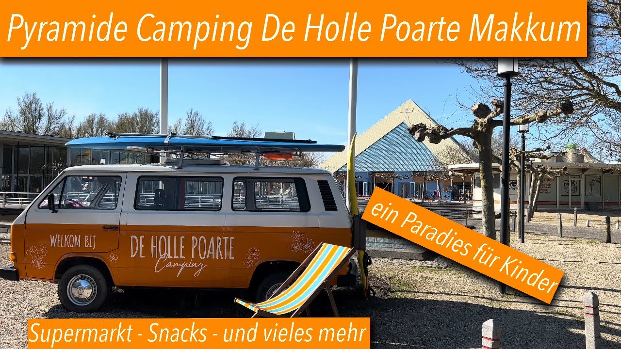Pyramide (Ferienparkzentrum) Camping De Holle Poarte in Makkum am IJsselmeer.