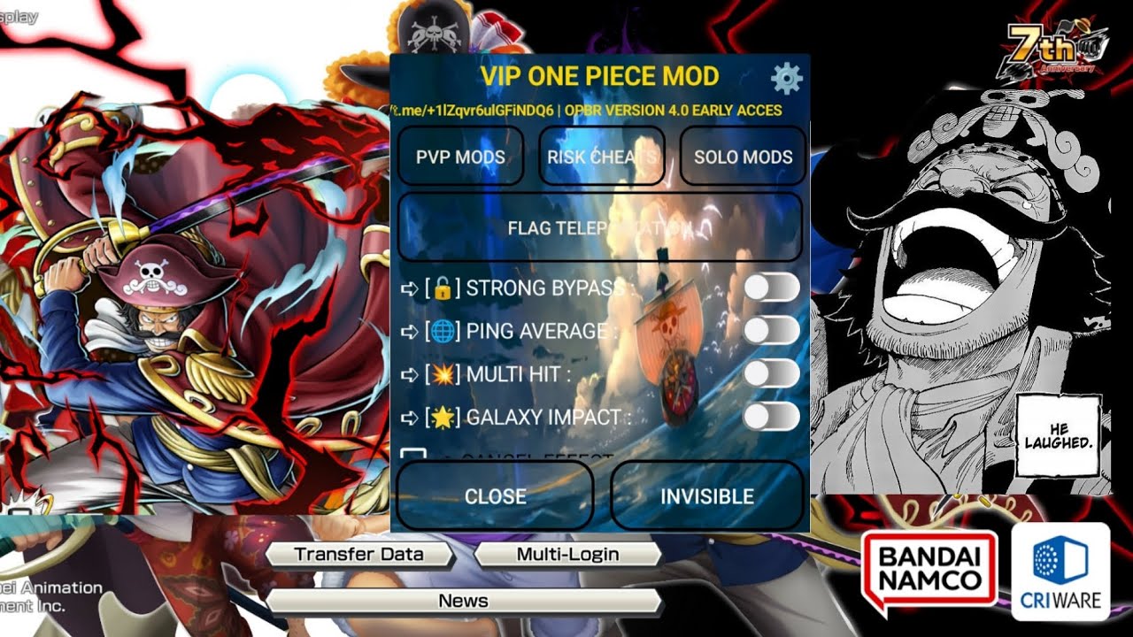 BEST Update EVER❗ONE PIECE BOUNTY RUSH MOD MENU WITH THE STRONGEST FEATURES  AND QUICK WIN ONLINE🤩🔥.