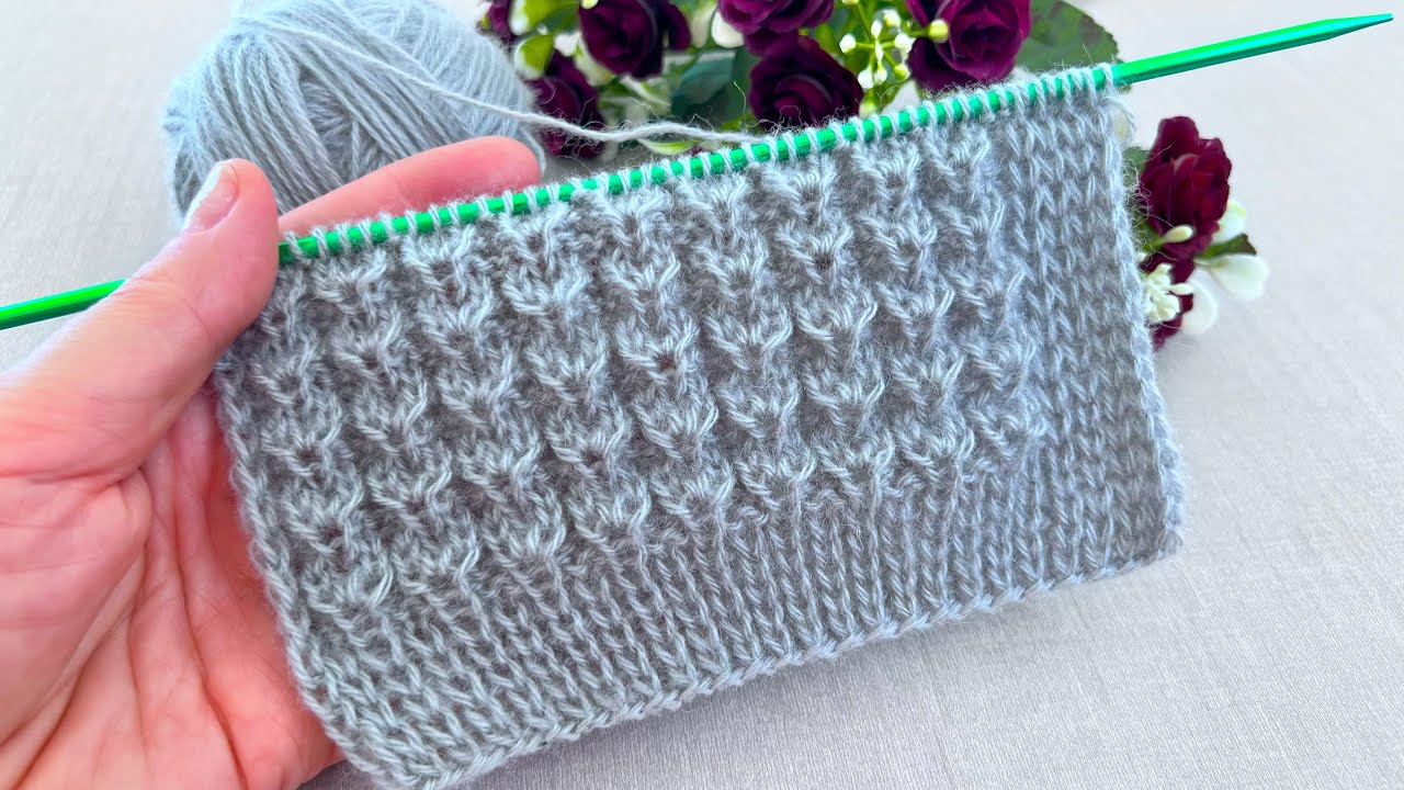Освойте этот простой узор за считанные минуты! 🧶🥰