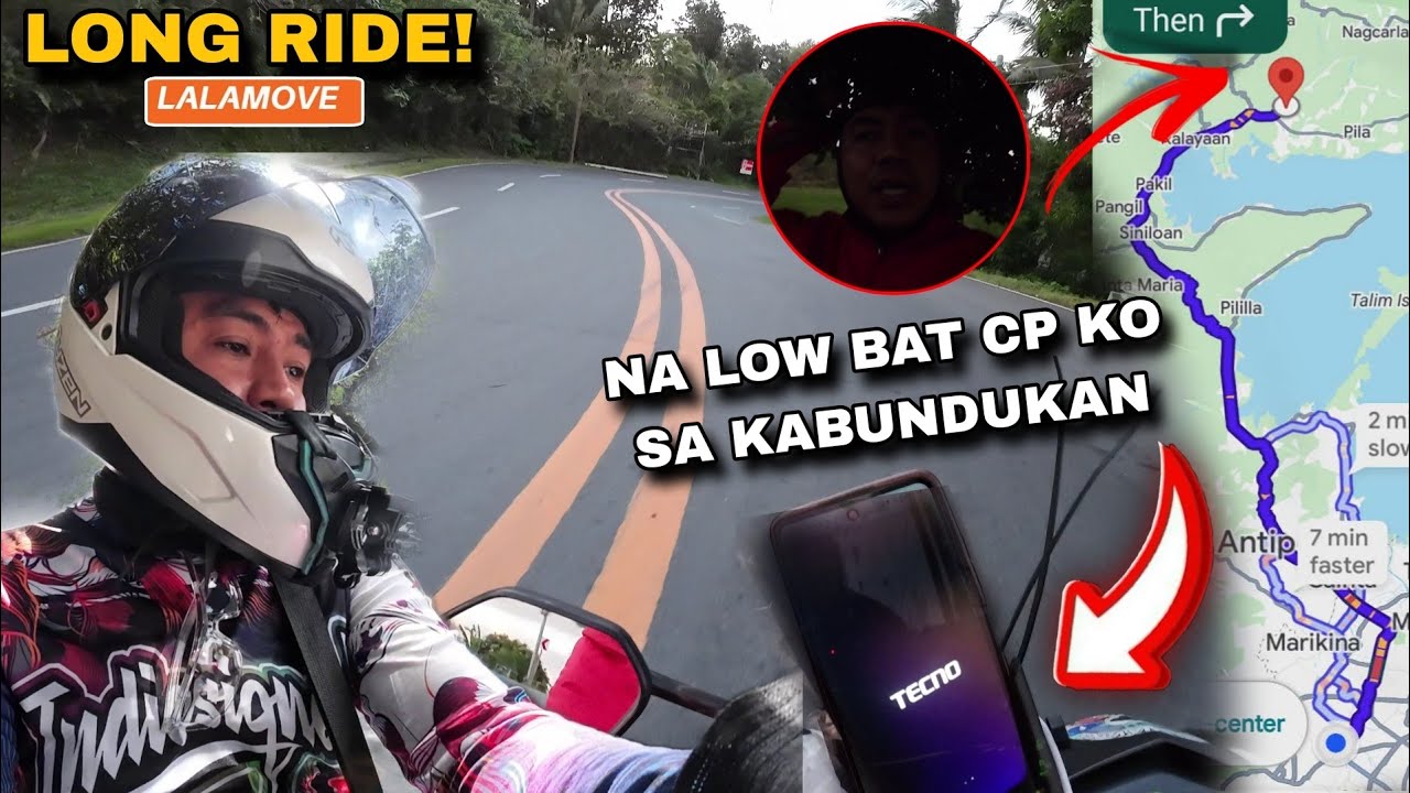 LONG RIDE TO PAGSANJAN LAGUNA,  GINABI AT NA LOWBAT ANG CELL PHONE SA KAGUBATAN, SIGSAG ROAD 