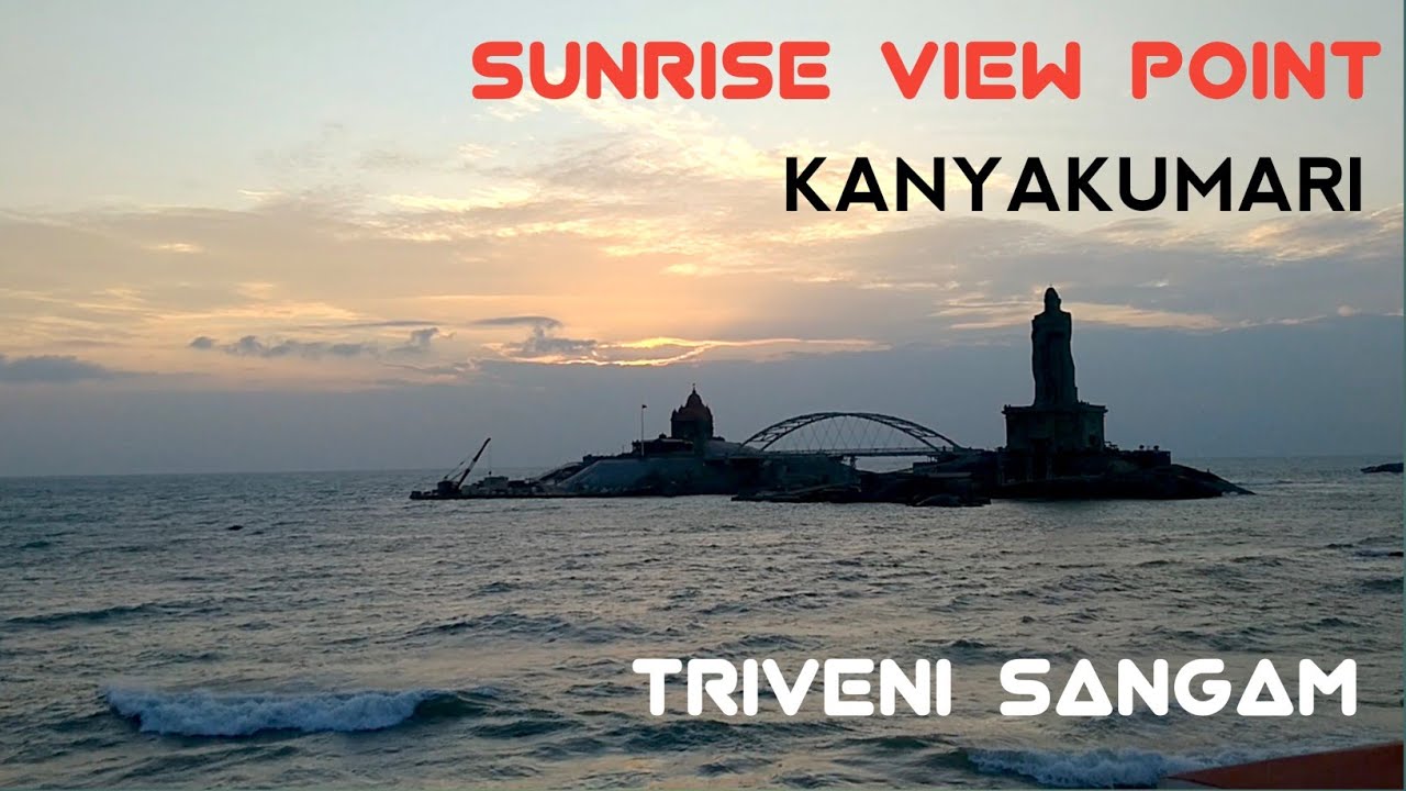 Sunrise view# kanyakumari#Triveni sangam#vivekananda rock memorial# glass bridge#ocean#confluence
