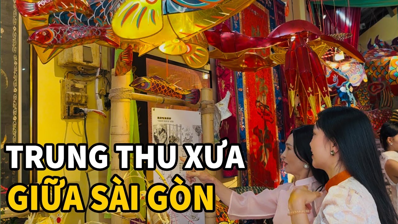 Trung Thu hơn trăm năm trước ở Sài Gòn - LỒNG ĐÈN XƯA rất đẹp ở Đình Sơn Trà || phường Tân Định