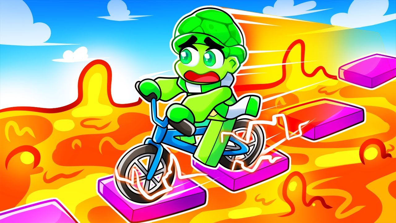 Going 9,989,723 MPH in Roblox Bike Obby!