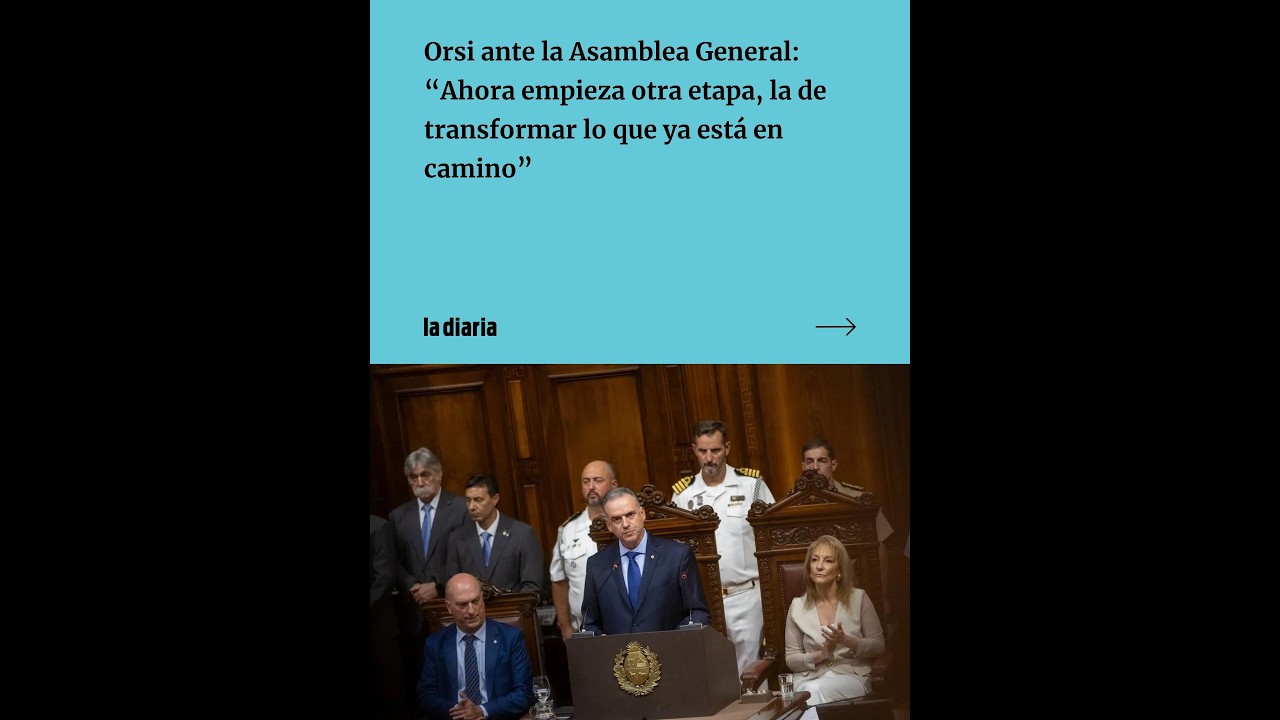 El discurso de Orsi a un año de su asunción presidencial