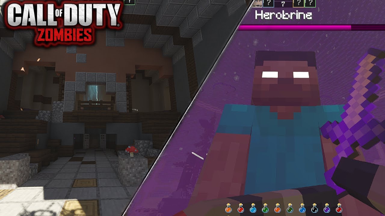 EL MEJOR REMAKE DE KINO DER TOTEN CUSTOM ZOMBIES CON EASTER EGG DE MINECRAFT | COD ZOMBIES