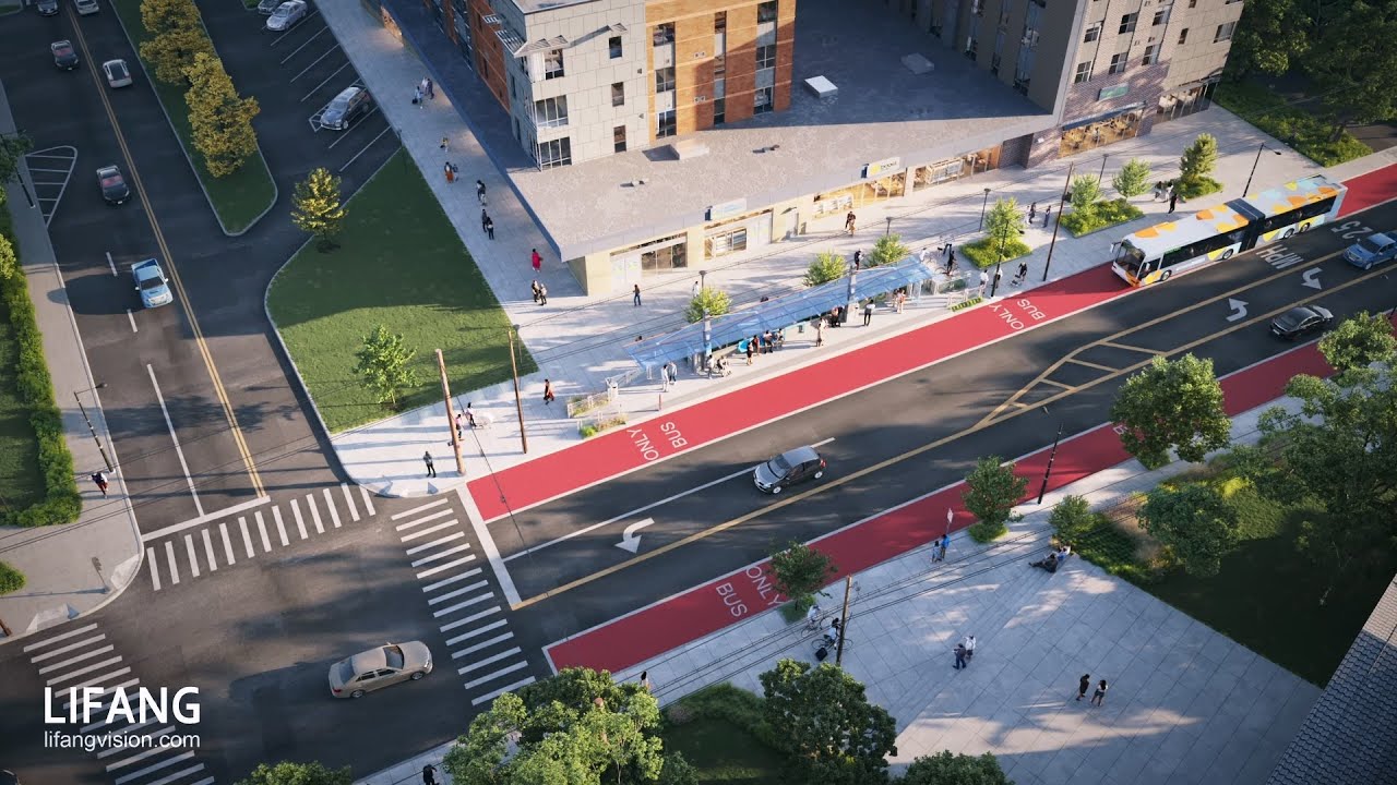 Avondale Center Station - Architectural CGI Animation Services by LIFANG