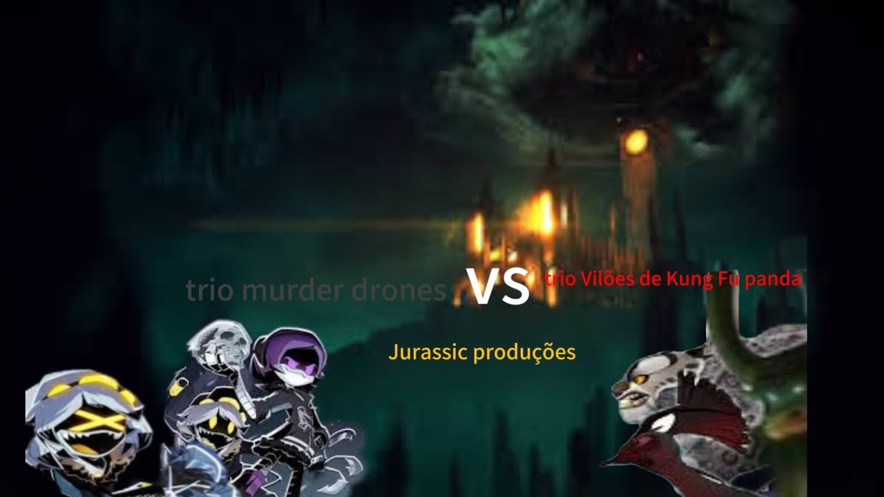 trio murder drones vs trio vilões de Kung Fu panda