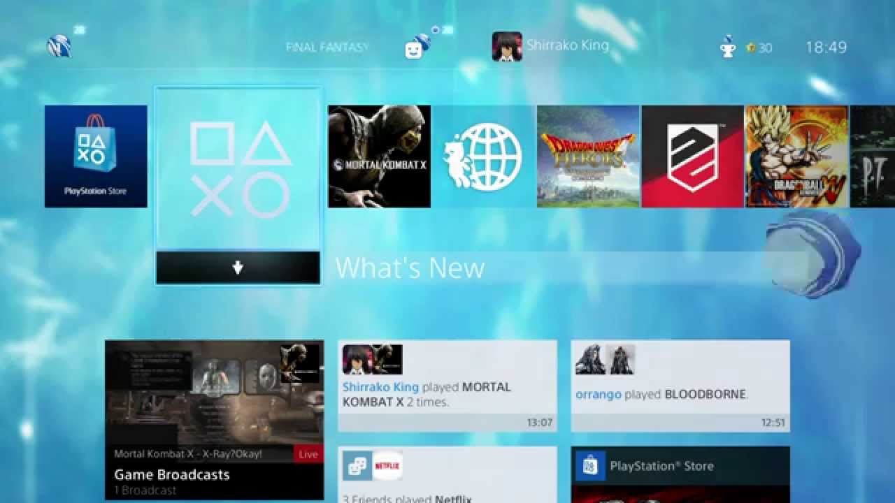 Final Fantasy X/X-2 HD Remaster PS4 - Blitzball Dynamic Theme Preview [1080p HD]