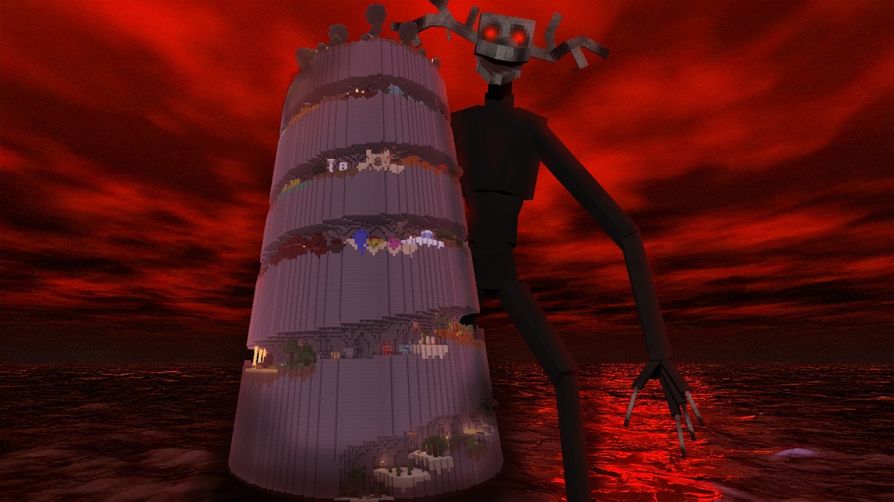 Parkour Spiral, but there's HORROR MODS