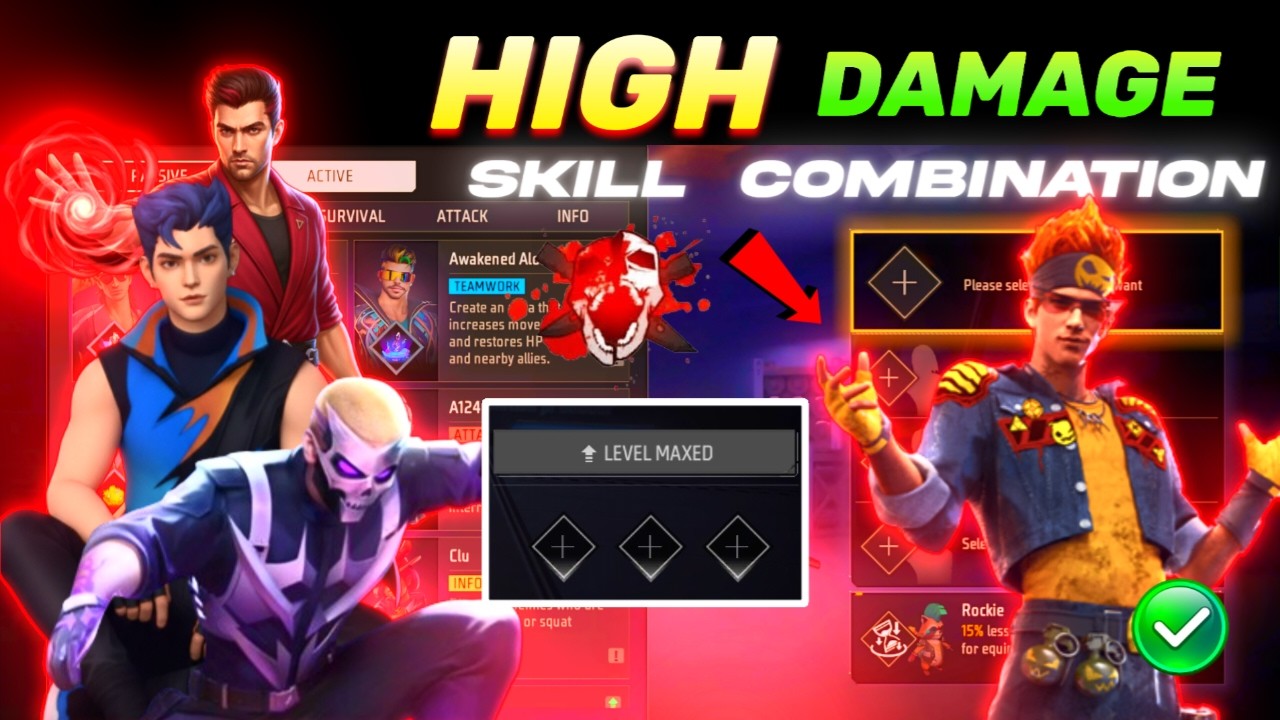 7 May 2026 🔥 HIGH DAMAGE SKILL COMBINATION | Best Character Skill for BR rank