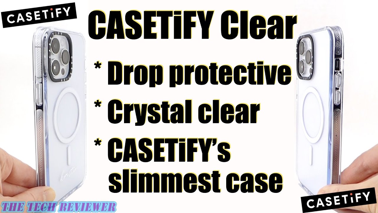 CASETiFY’s Slimmest Case: Clear for iPhone 14 Pro Max! Crystal Clear, MagSafe, 6 ft Drop Protection!