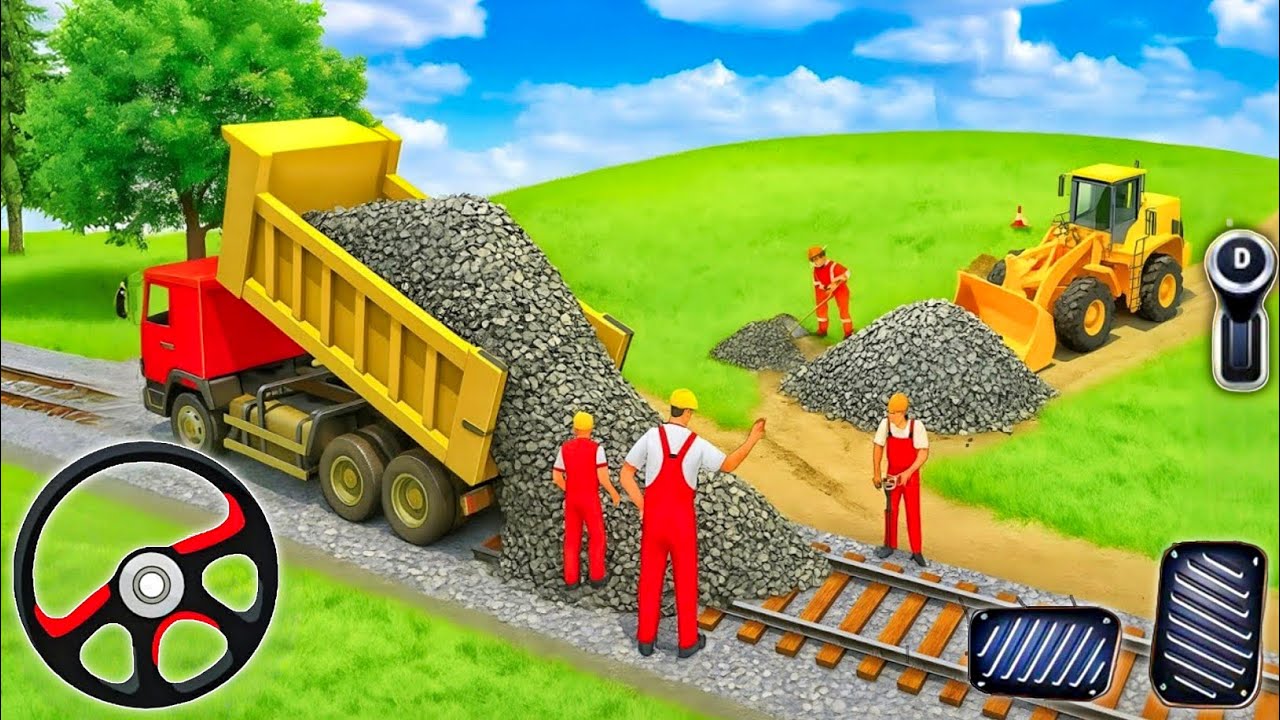 Railroad Builder Simulator 3D - Highway Excavator Construction JCB - Android GamePlay