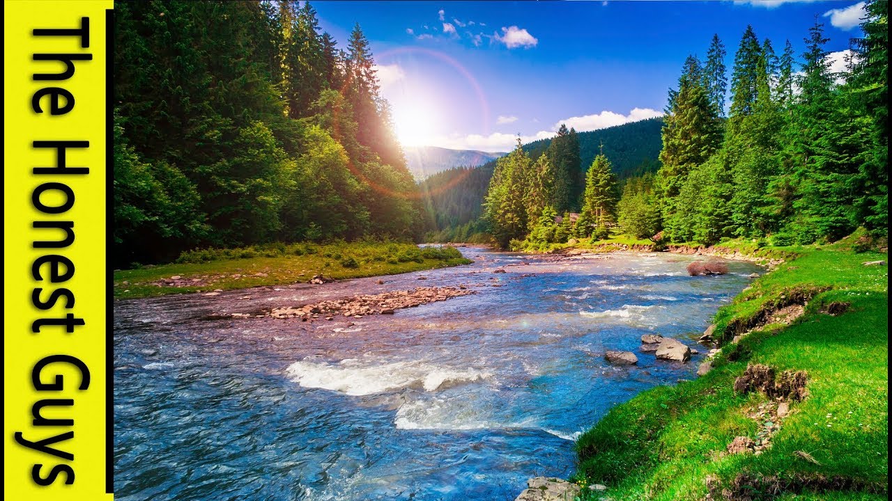 12 HOURS NATURE SOUNDS: River in The Valley (NO MUSIC) Sleep, relaxation, Study