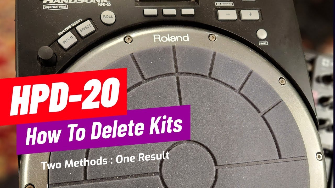 How to Delete Kits on the HPD 20 Handsonic.