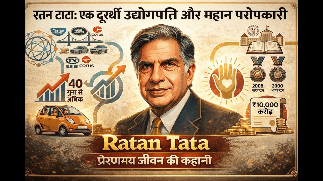 🚗Ratan Tata Life Story | 🎯संघर्ष, सफलता और सेवा की प्रेरणादायक कहानी ! The People File
