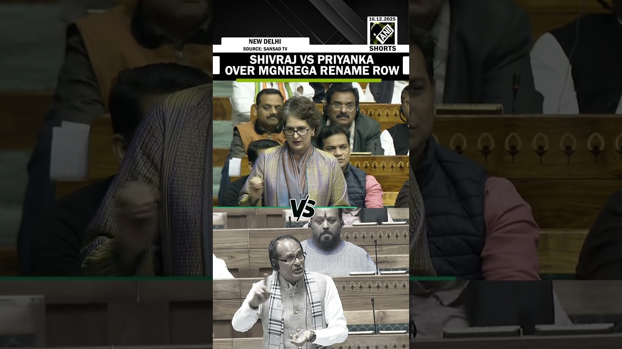 Heated debate between Shivraj Chouhan and Priyanka Gandhi over MGNREGA rename row in Parliament