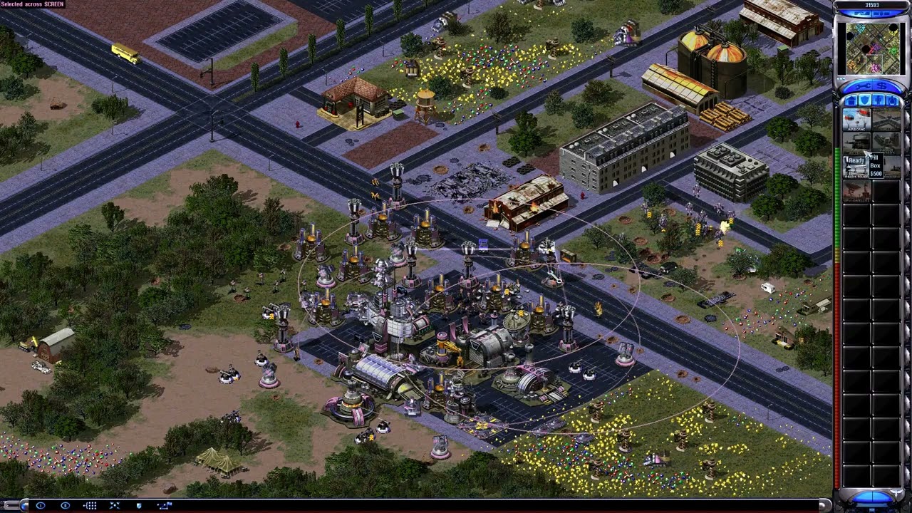 Red Alert 2 | Extra Hard Ai | 7 Vs 1 | 7 Random | Standoff City Map