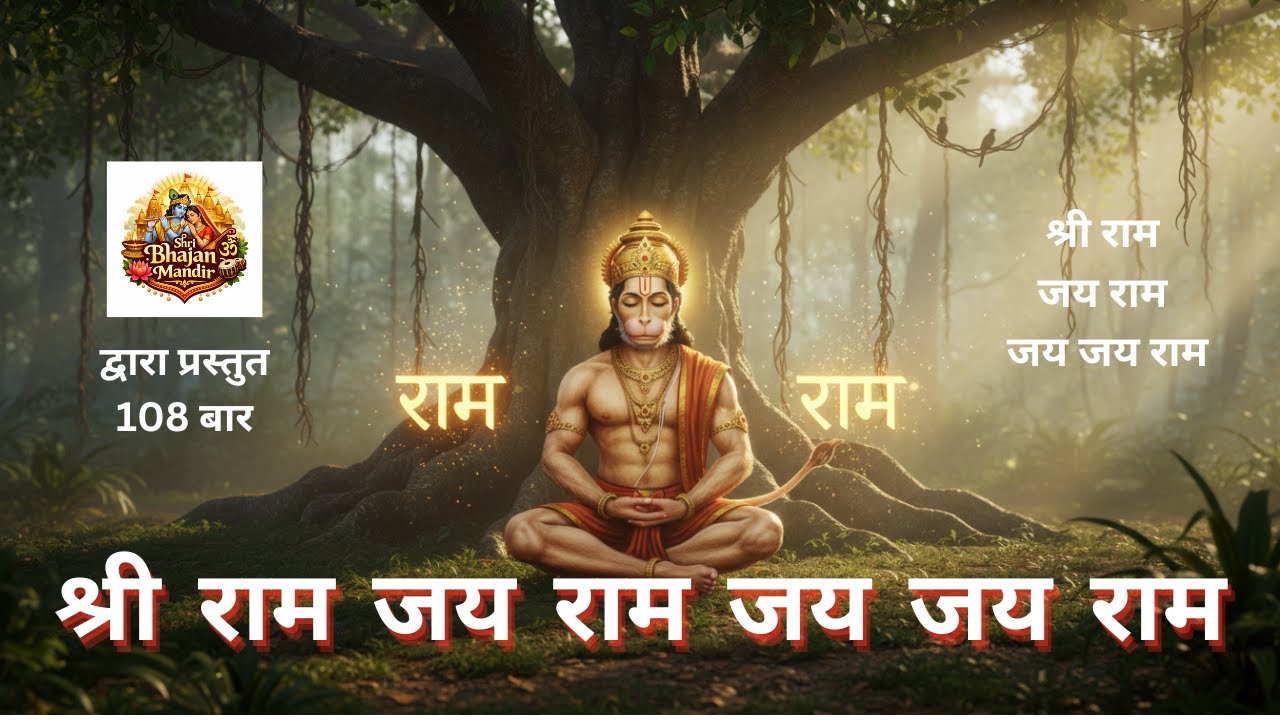 Shri Ram Jai Ram Jai Jai Ram – 108 Times | Peaceful Ram Naam Jaap | Meditation & Bhajan