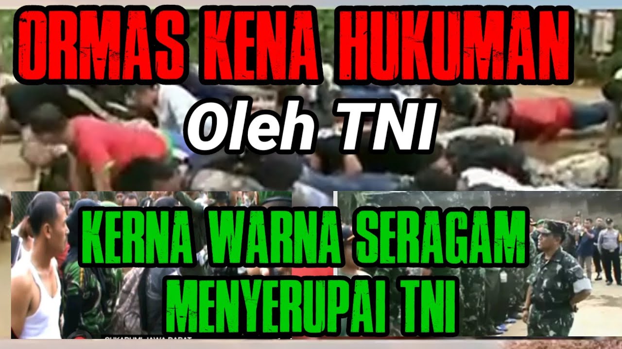 ORMAS DI GREBEK TNI KARENA  MEMAKAI SERAGAM MIRIP TNI