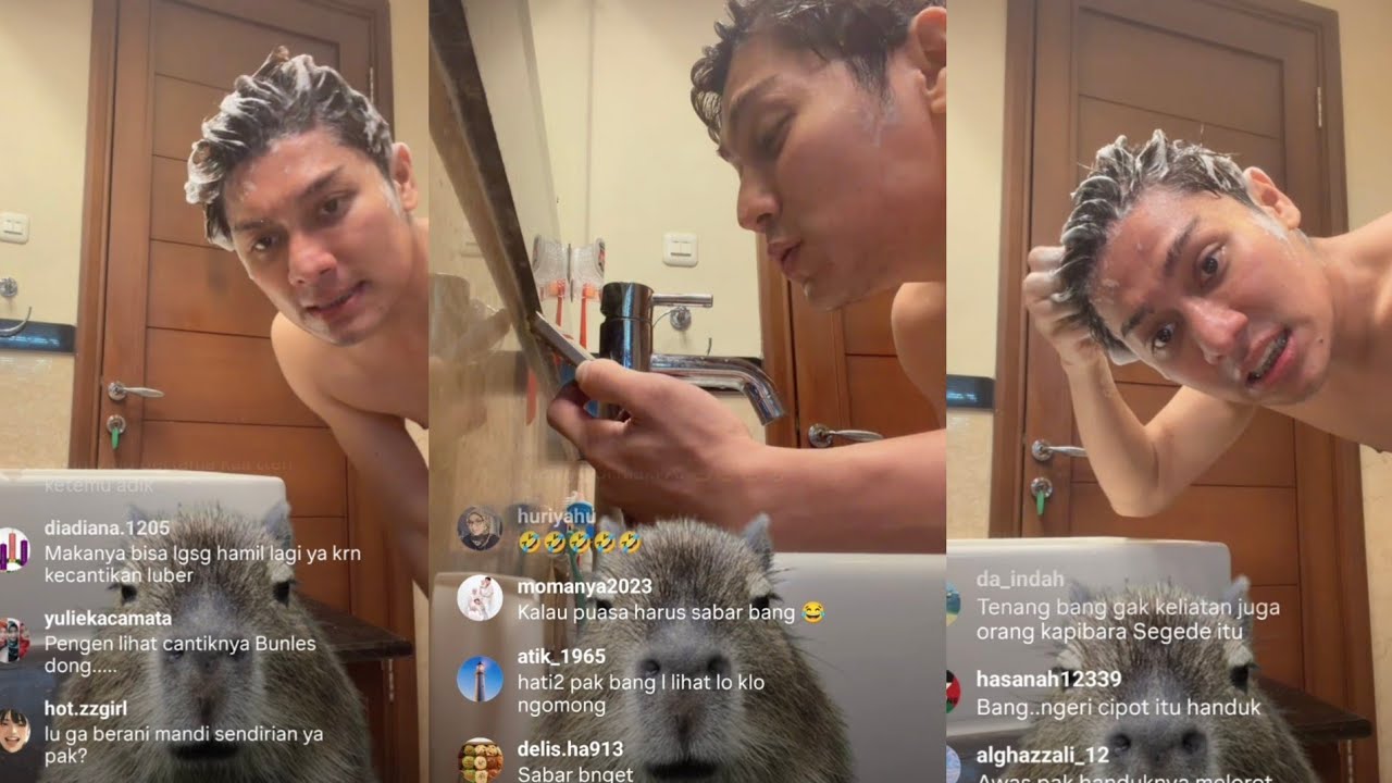 LIVE PART 5, LESTI KEJORA DAN RIZKY BILLAR MANDI DI KOMEN NETIZEN JULID, KATANYA BATAL PUASA