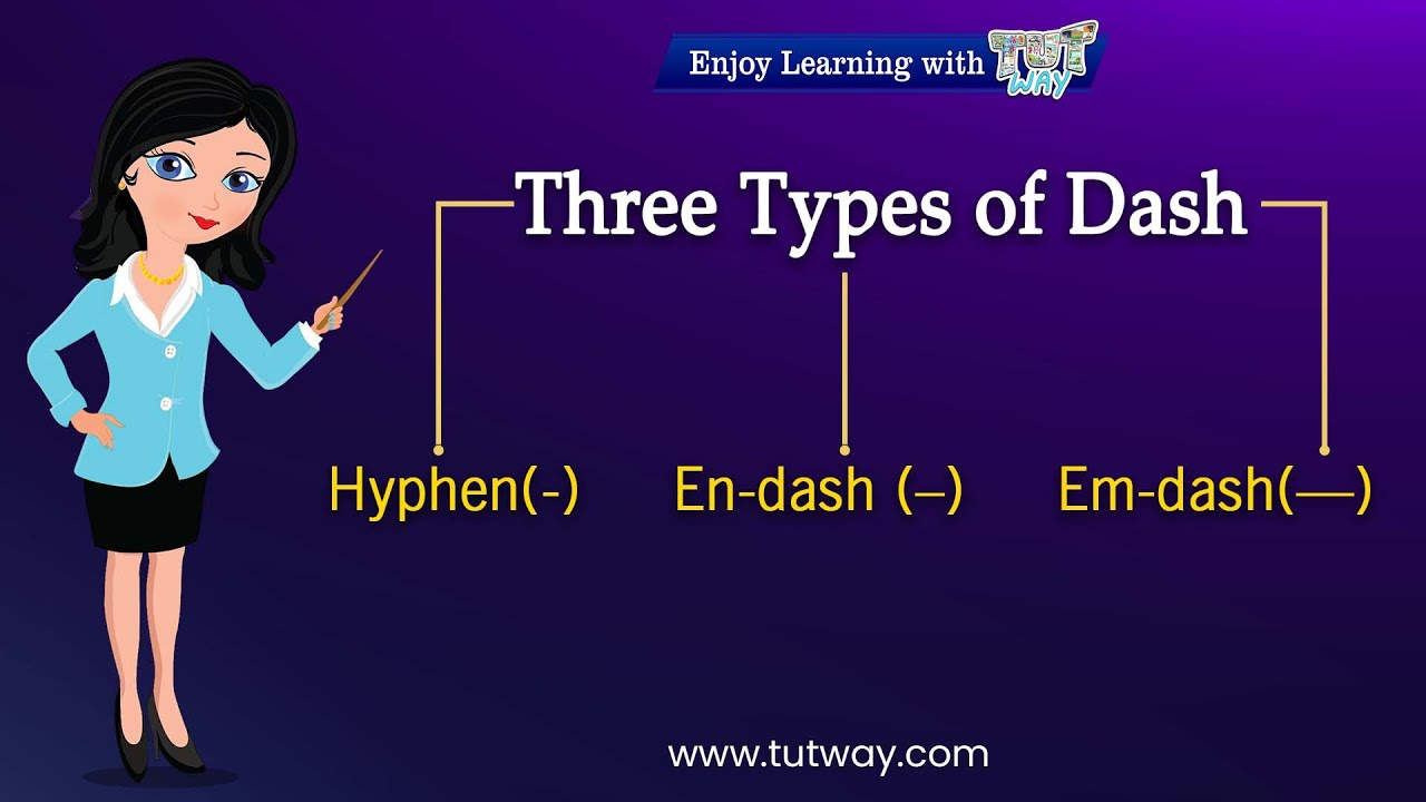 Dashes | Punctuation Marks | 3 Types of Dash-Hyphen(-), En-dash (–), Em-dash(—) | English Grammar