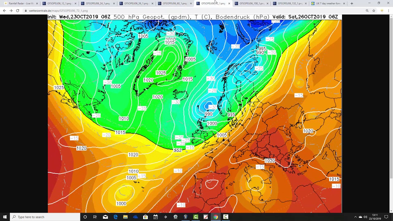 Five Day Weather Forecast: 23rd To 28th October 2019