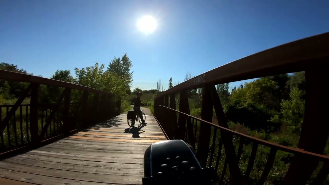 Etobicoke Creek trail bicycle ride. 