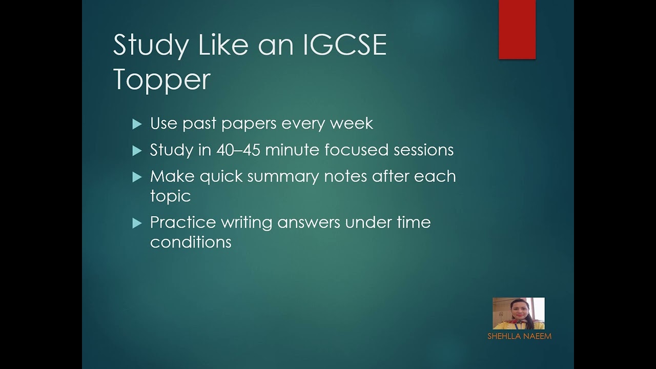IGCSE Exam Stress Presentation