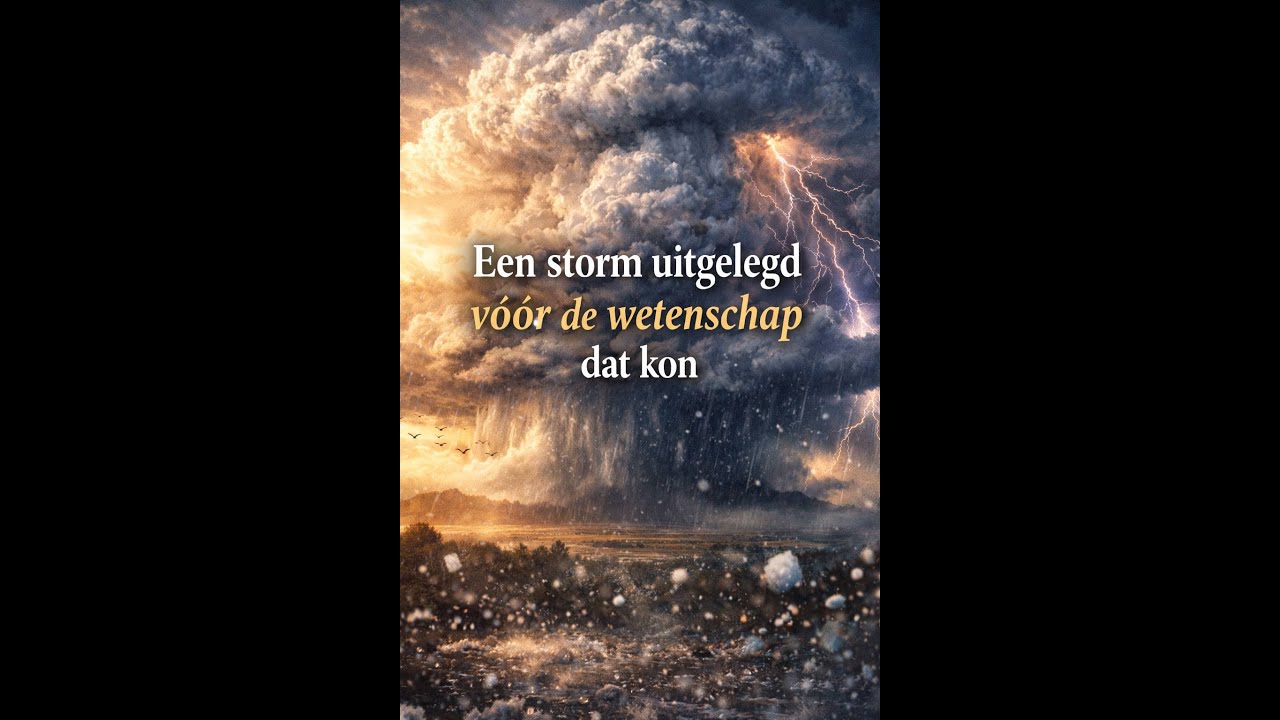 Een storm uitgelegd voor de wetenschap dat al wist. Hoe kon dat men weten al 1400 jaar geleden?