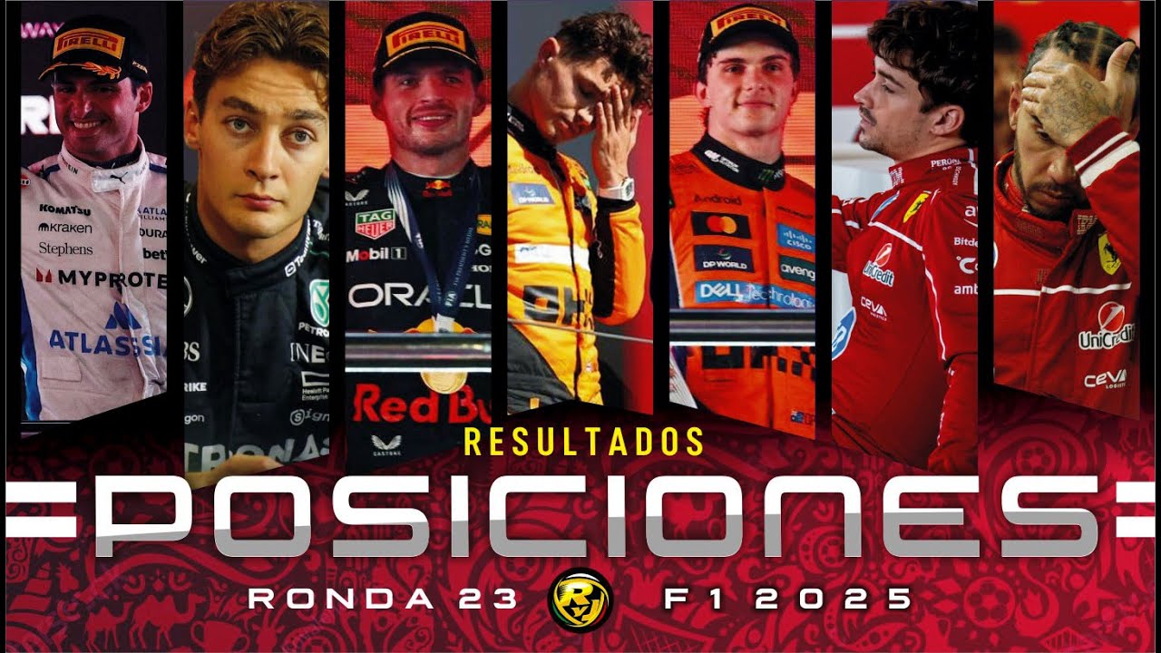 As&iacute; qued&oacute; el Campeonato de F1, despu&eacute;s del GP de QATAR 2025