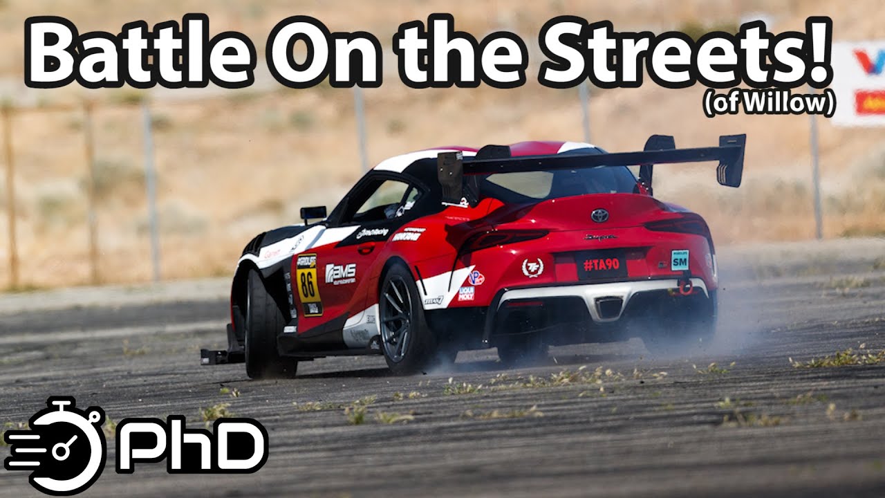 Battle On the Streets!! PhD Racing Time Attack Supra Gridlife Streets of Willow CCW