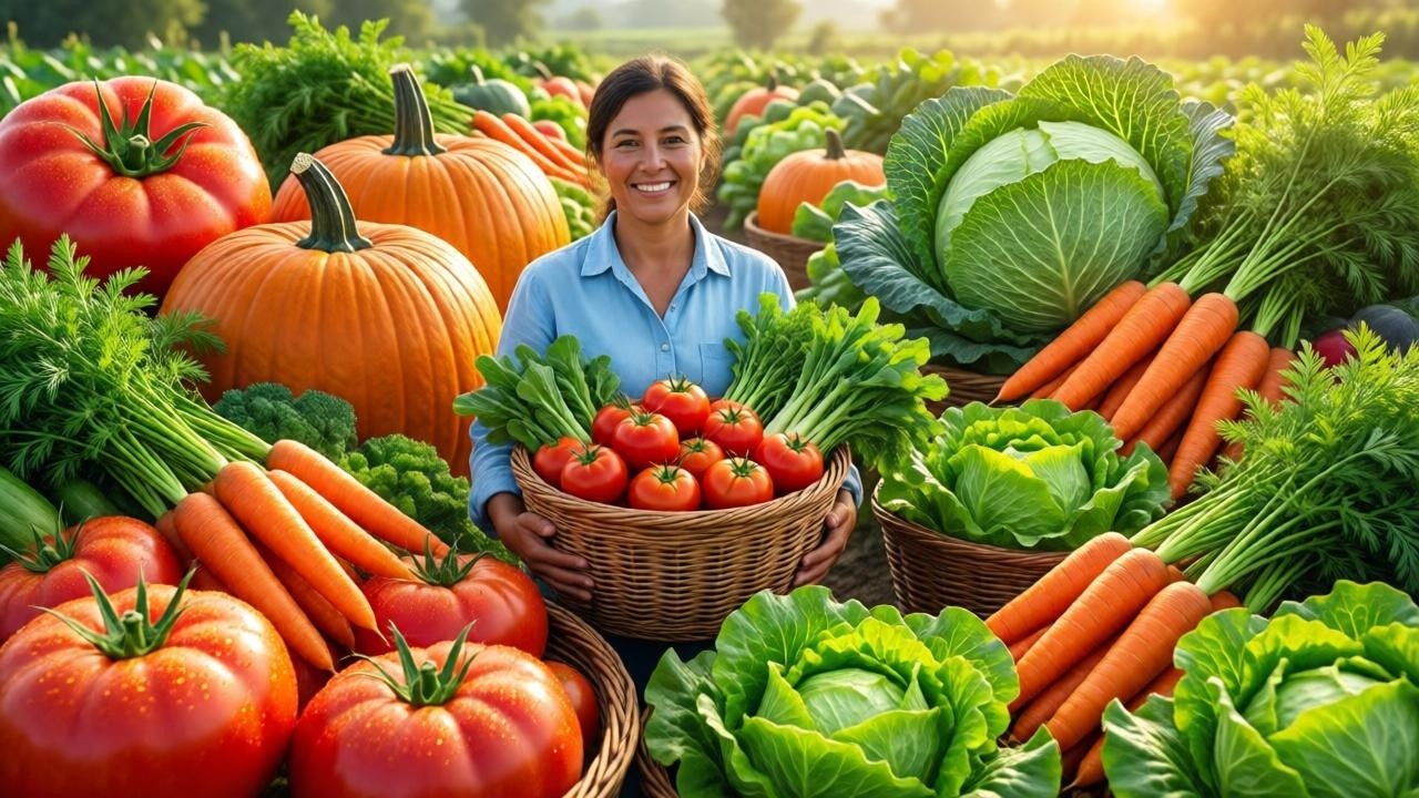 Farm Fresh Fresh Vegetables from Harvest Farm in Beautiful Village