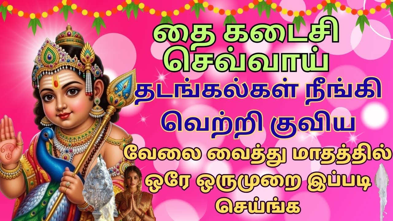 வேல் வழிபாடு தை கடைசி செவ்வாய்Thai Tuesday Murugar Vazhipadu | Thai sevvai Murugan valipadu  murugan