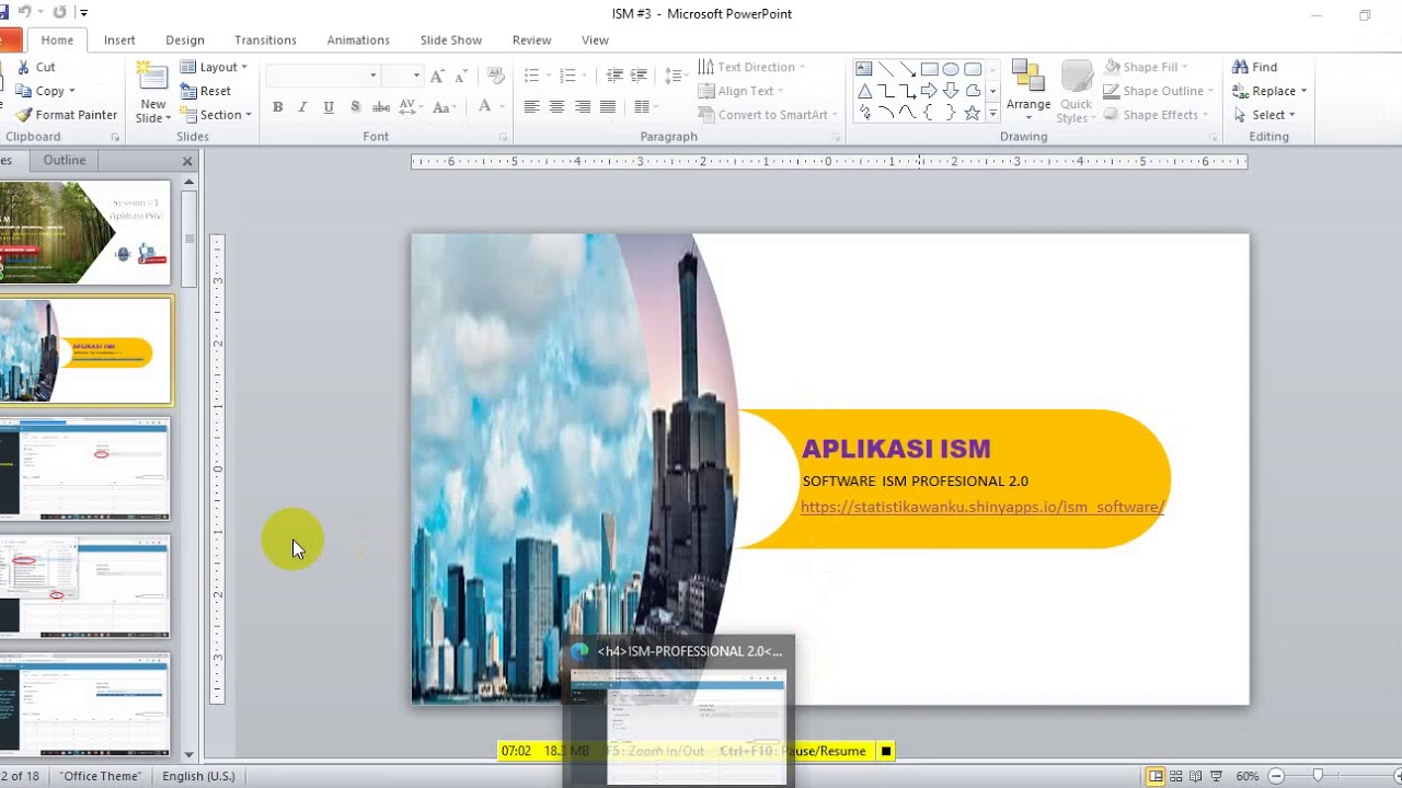 ISM Analysis Aplikasi Software