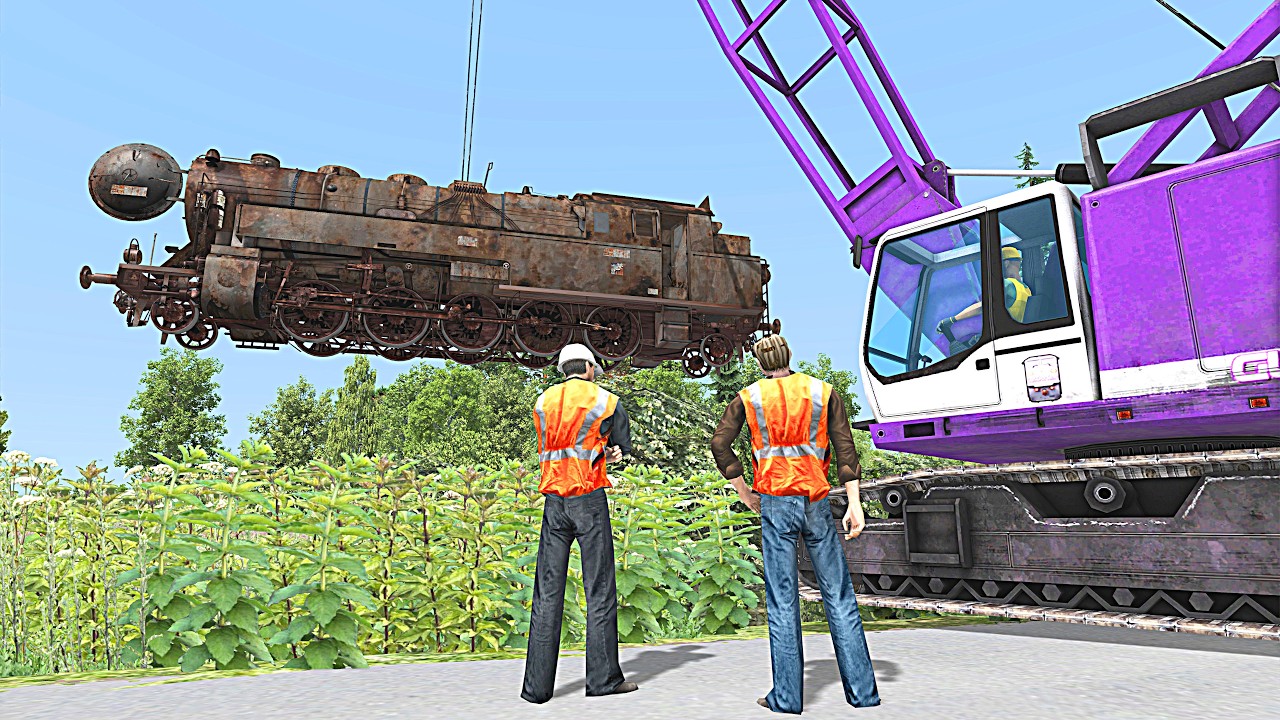 Heavy Lift Recovery: Salvaging the 100-Ton BR 95 Steam Locomotive!