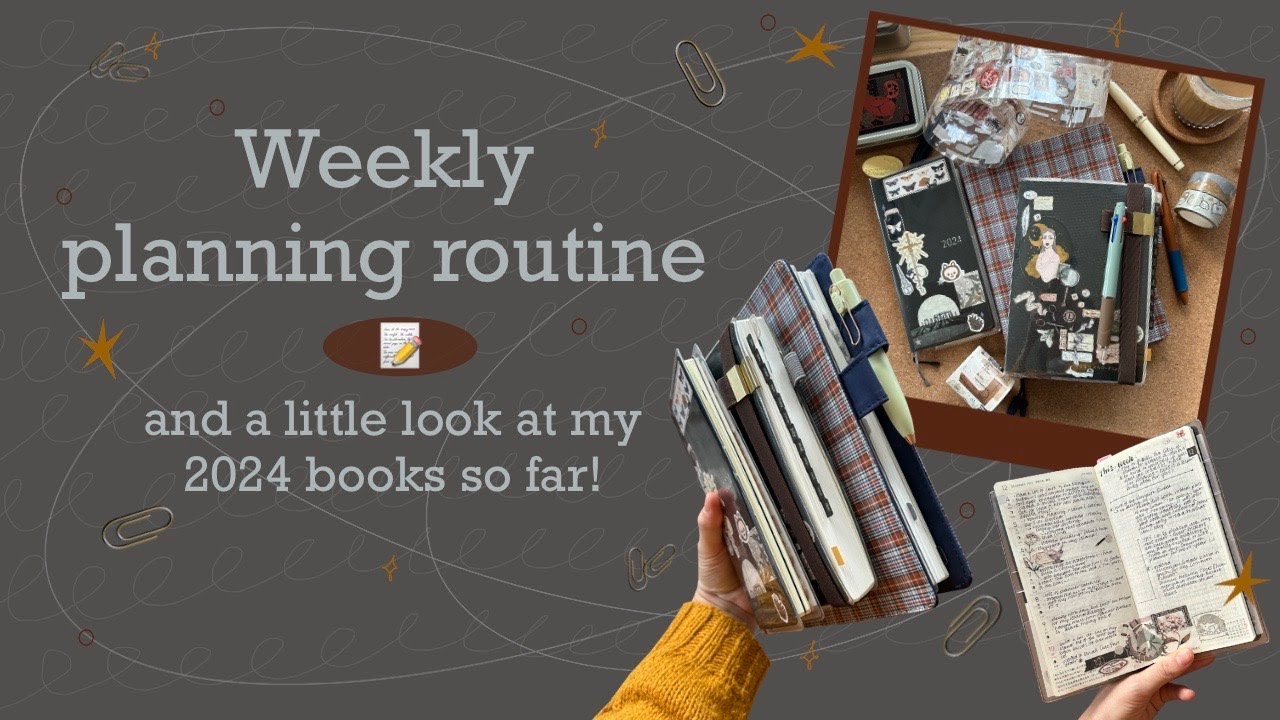 Weekly planning routine | in my Hobonichi and Sterling Ink planners