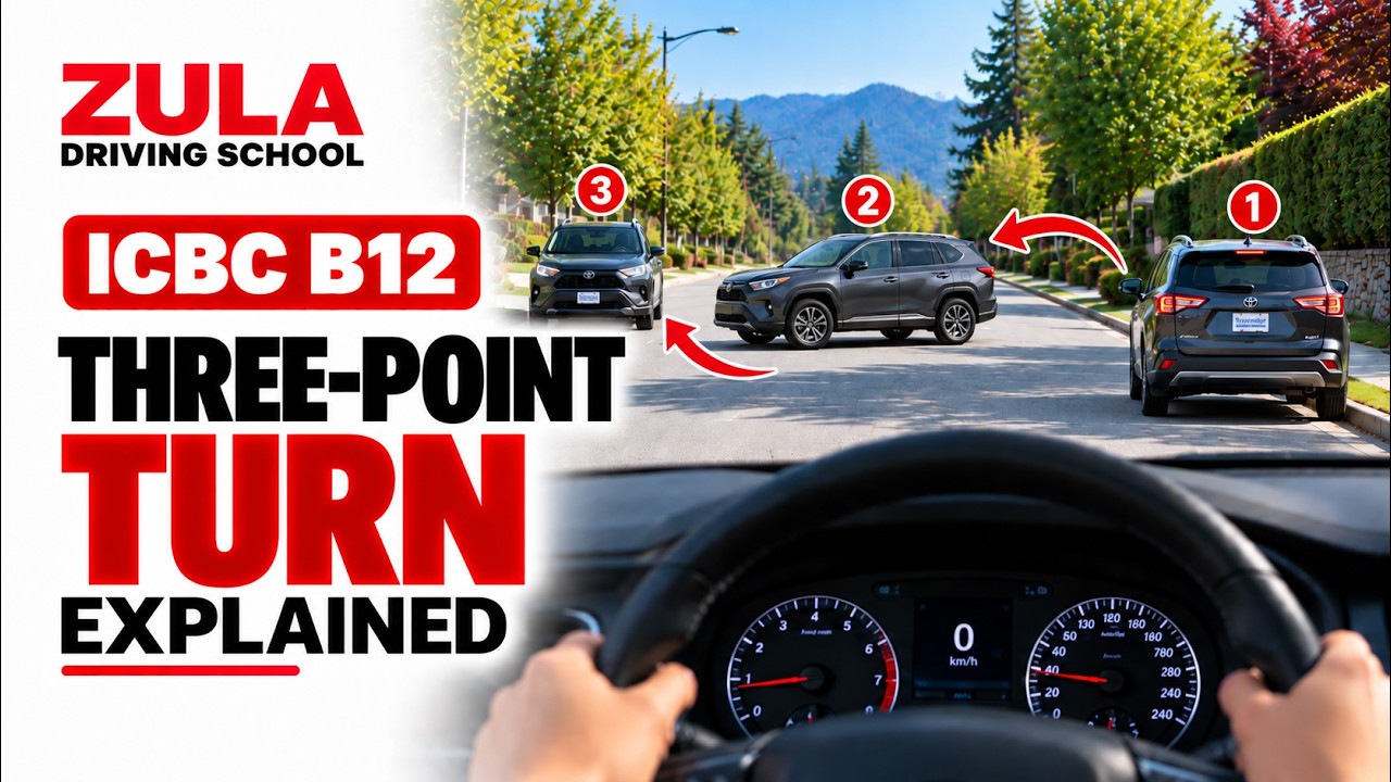 B12 - Mastering the Three-Point Turn | Zula Driving School