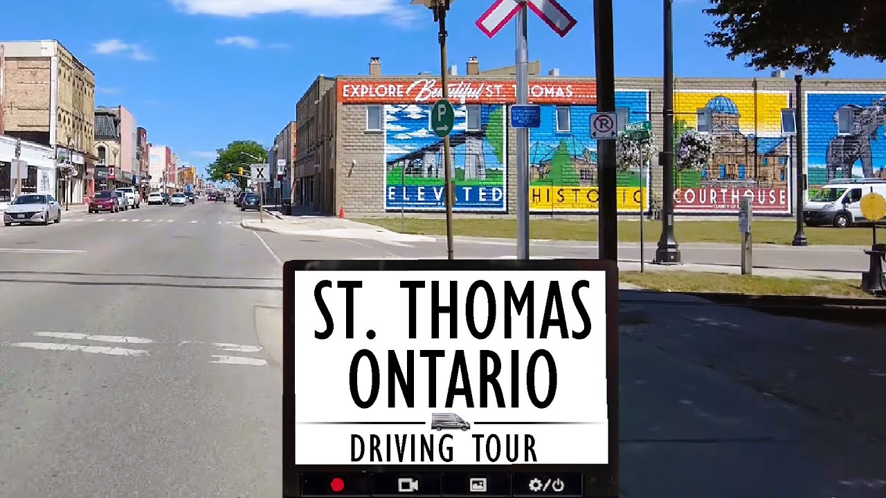 🚗 St. Thomas, Ontario 🏞️4K Drive