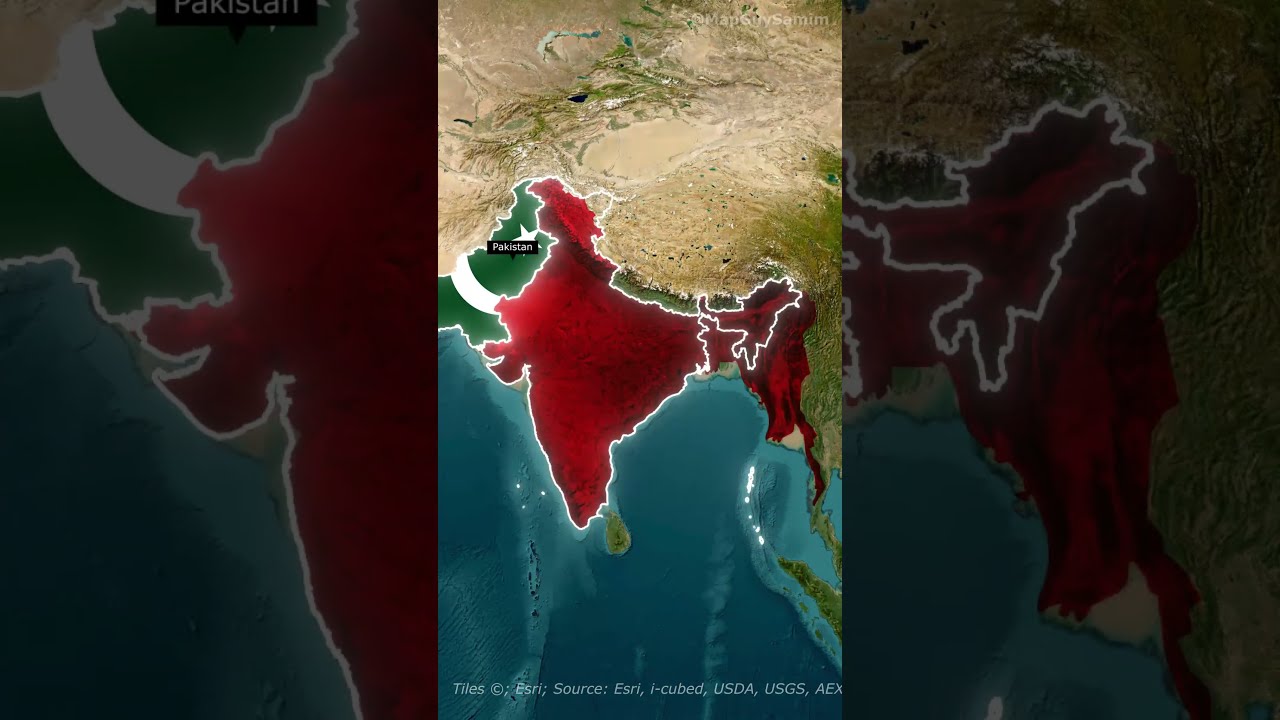 From British Raj to India, Pakistan, Bangladesh & Myanmar | A Historic Division #india