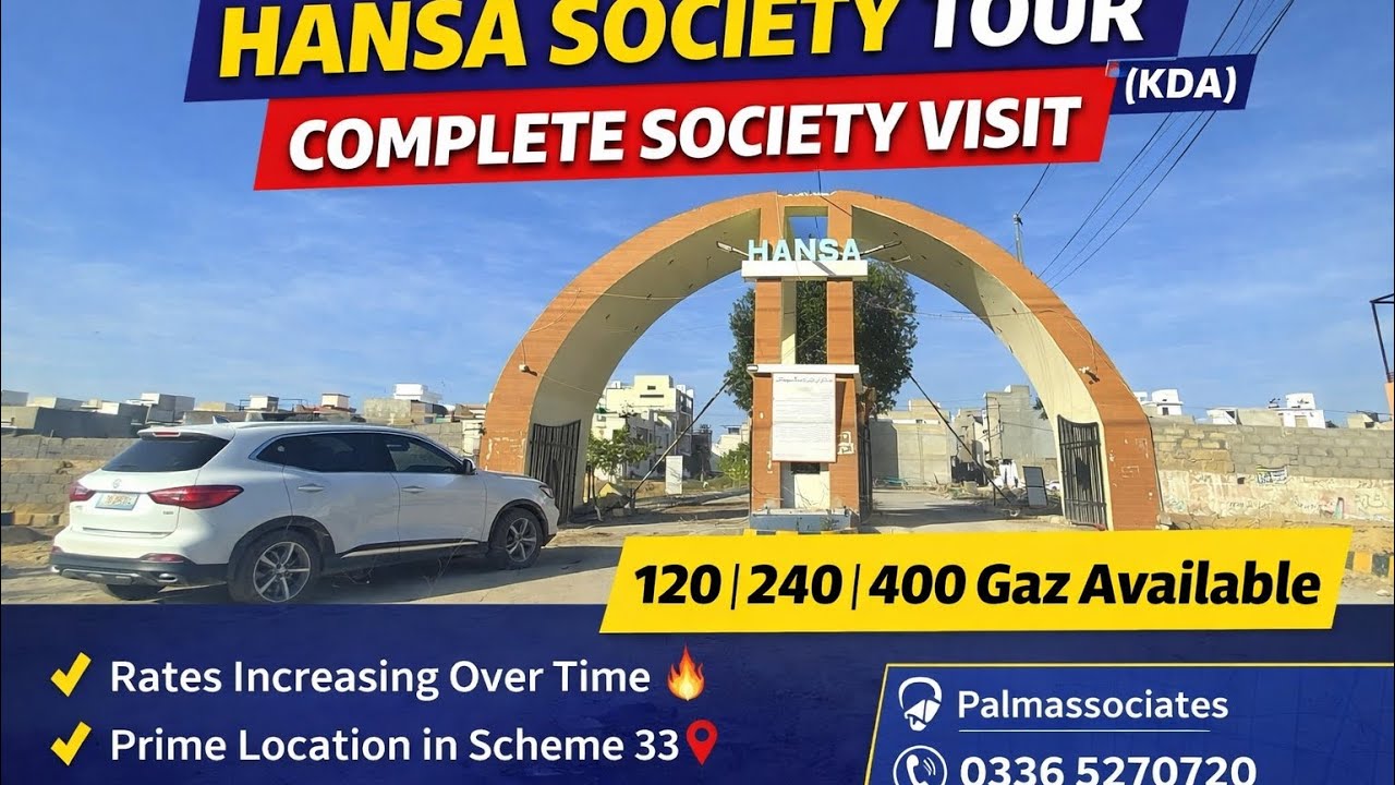 Hansa Society (Scheme 33) | Complete Society Tour | Prime Location Plots Available
