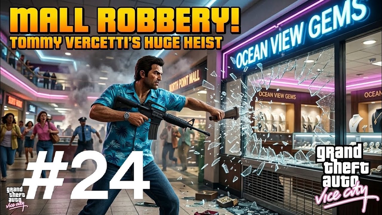 Option 1: I Robbed the Biggest Mall in GTA Vice City! 😱 (Tommy is Back)#GTAViceCity #TommyVercetti 