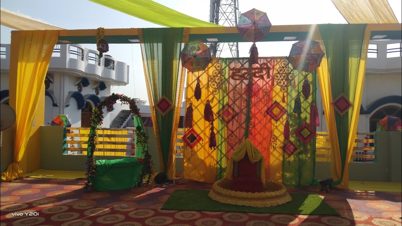 Haldi mehndi decoration decoration | Haldi mehndi decoration ideas | 2023