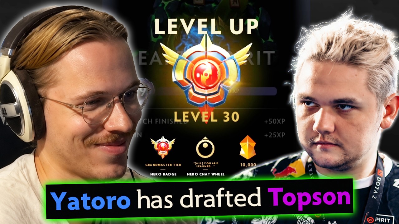 How Yatoro helped Topson get his level 30 on this hero...