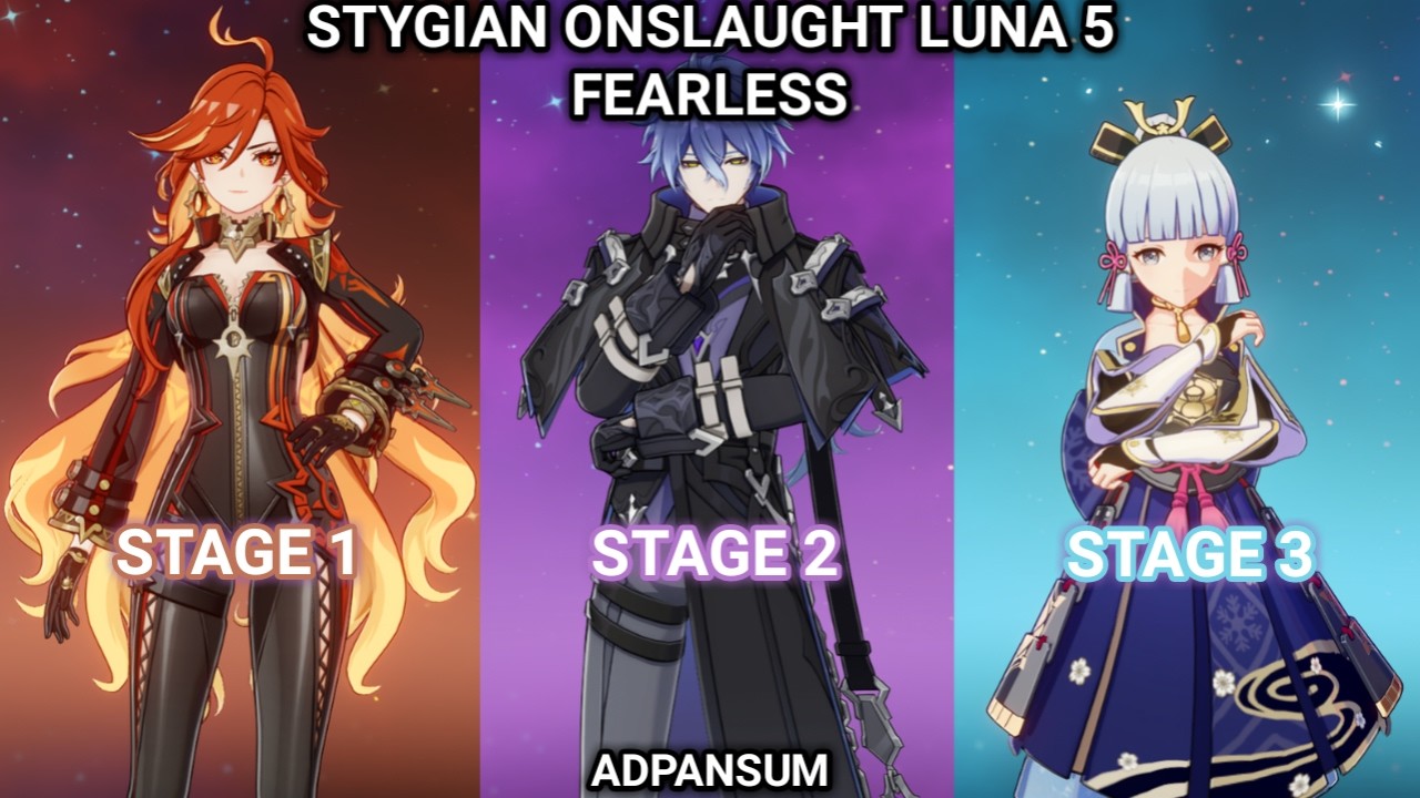 Stygian Onslaught 6.4 || Diff 5 || Mavuika C0, Flins C0, Kamisato Ayaka C0 || Genshin Impact