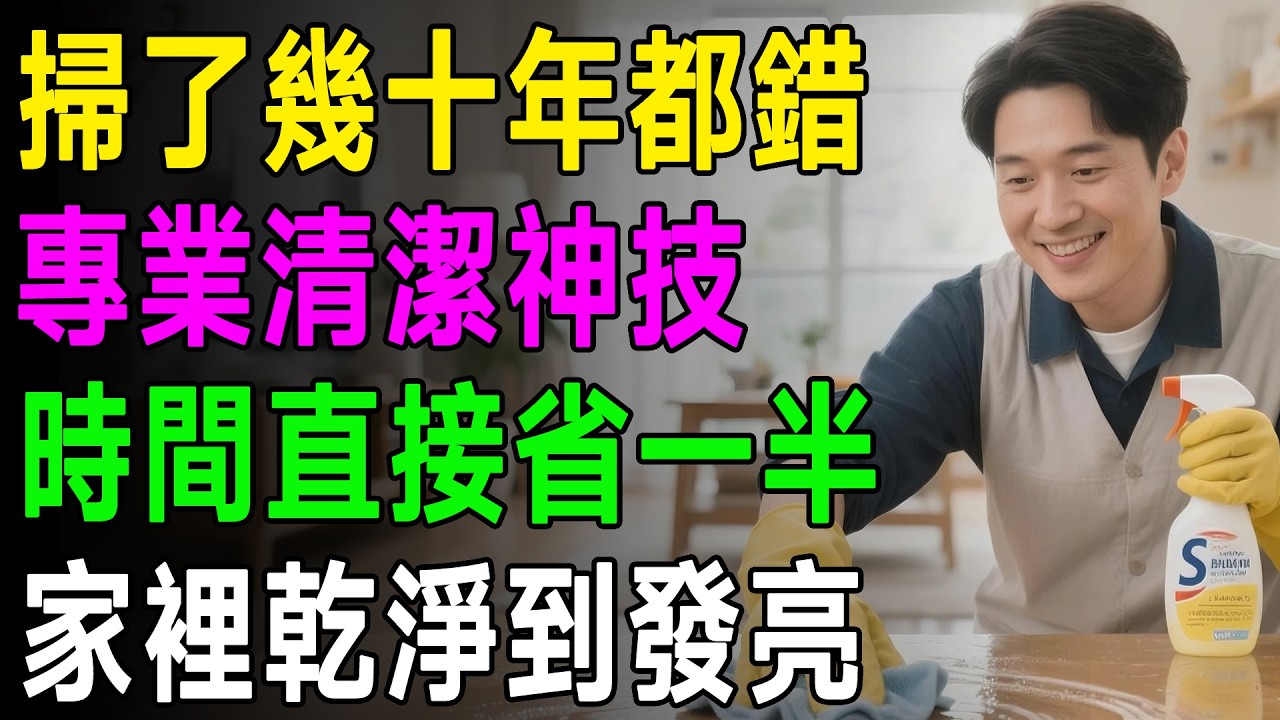你家真的乾淨嗎？家事專家驚爆：90%的人都用「這種」錯誤方式打掃，越掃越髒！學會1招，灰塵不再天天有！ #居家清潔 #生活智慧 #打掃技巧
