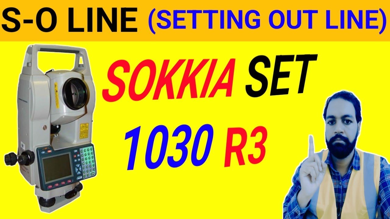 How to stakeout line sokkia SET1030R3 / SET 2 030R3 / SET1030R /SET2030R imran abbas land surveyor
