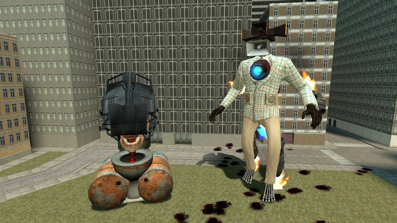 TOXIC SCULL SKIBIDI TOILET VS SIRENMAN TITAN| #funny #skibiditoilet #garrysmod