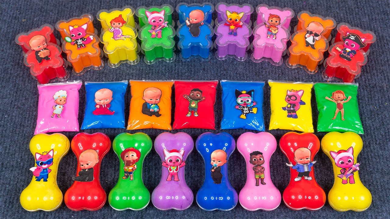 Pinkfong Slime Mixing Playtime! Jeni, Hogi, and Bebefinn’s Colorful Satisfying ASMR 🌈