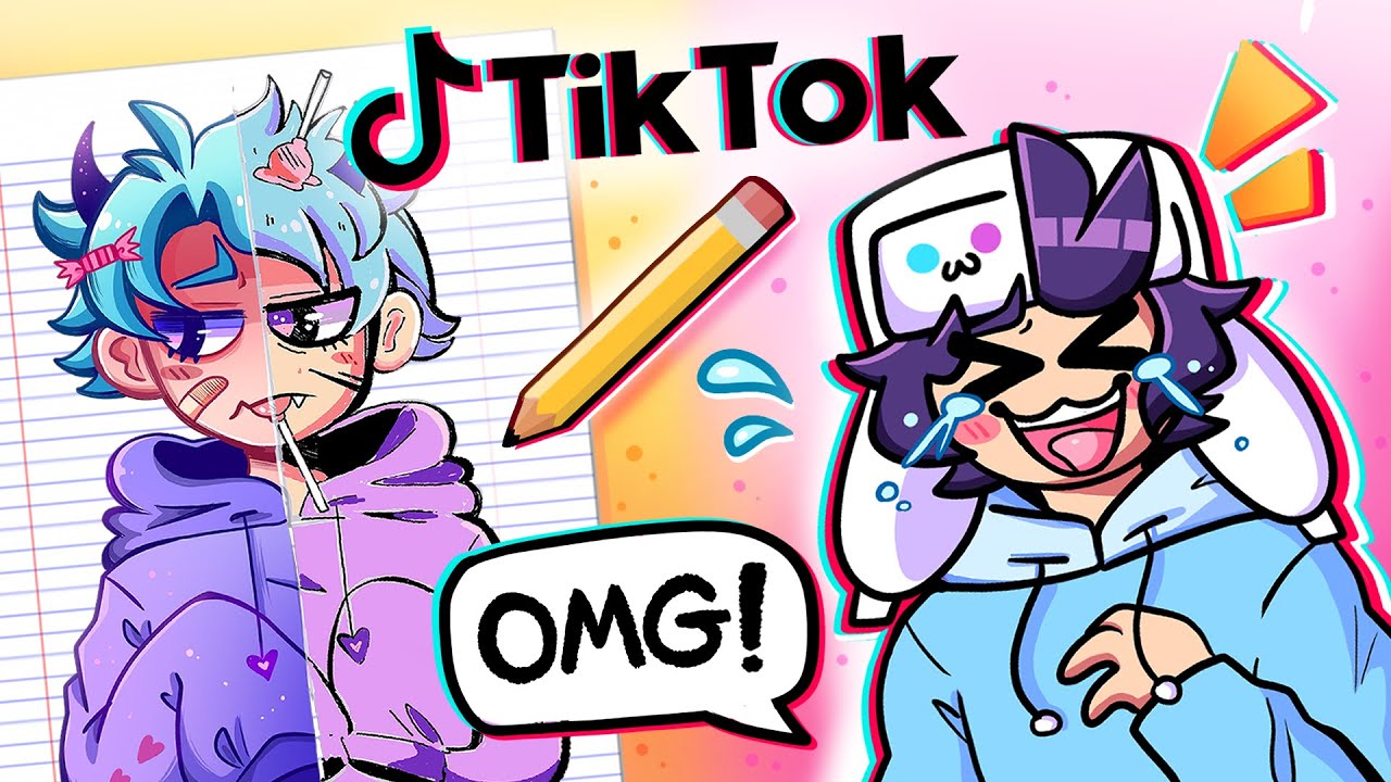 TRYING WEIRD TIKTOK ART CHALLENGES... 😂